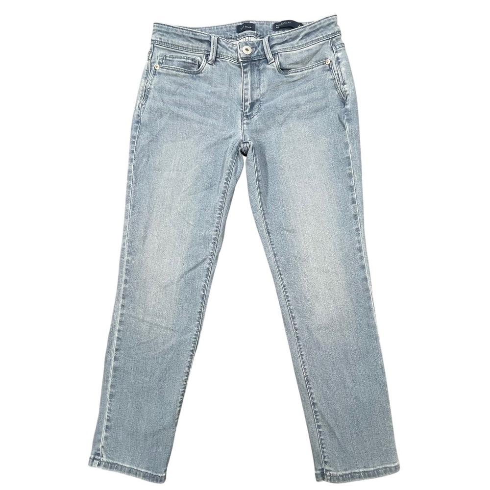 J. Jill Light Wash Authentic Fit Slim Ankle Jeans Womens Size 6P